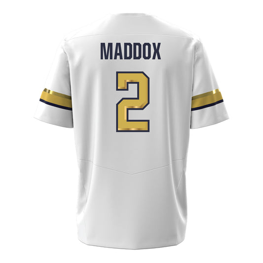 Georgia Tech Under Armour Football Student Athlete #2 Trelain Maddox White Football Jersey