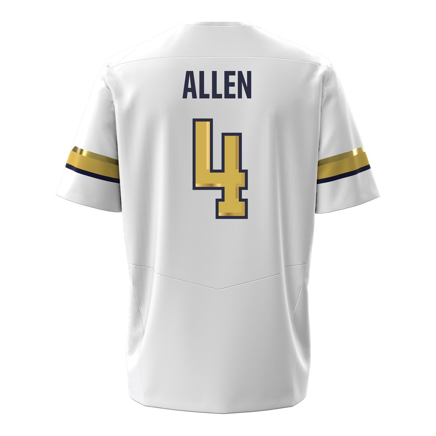 Georgia Tech Under Armour Football Student Athlete #4 Jordan Allen White Football Jersey