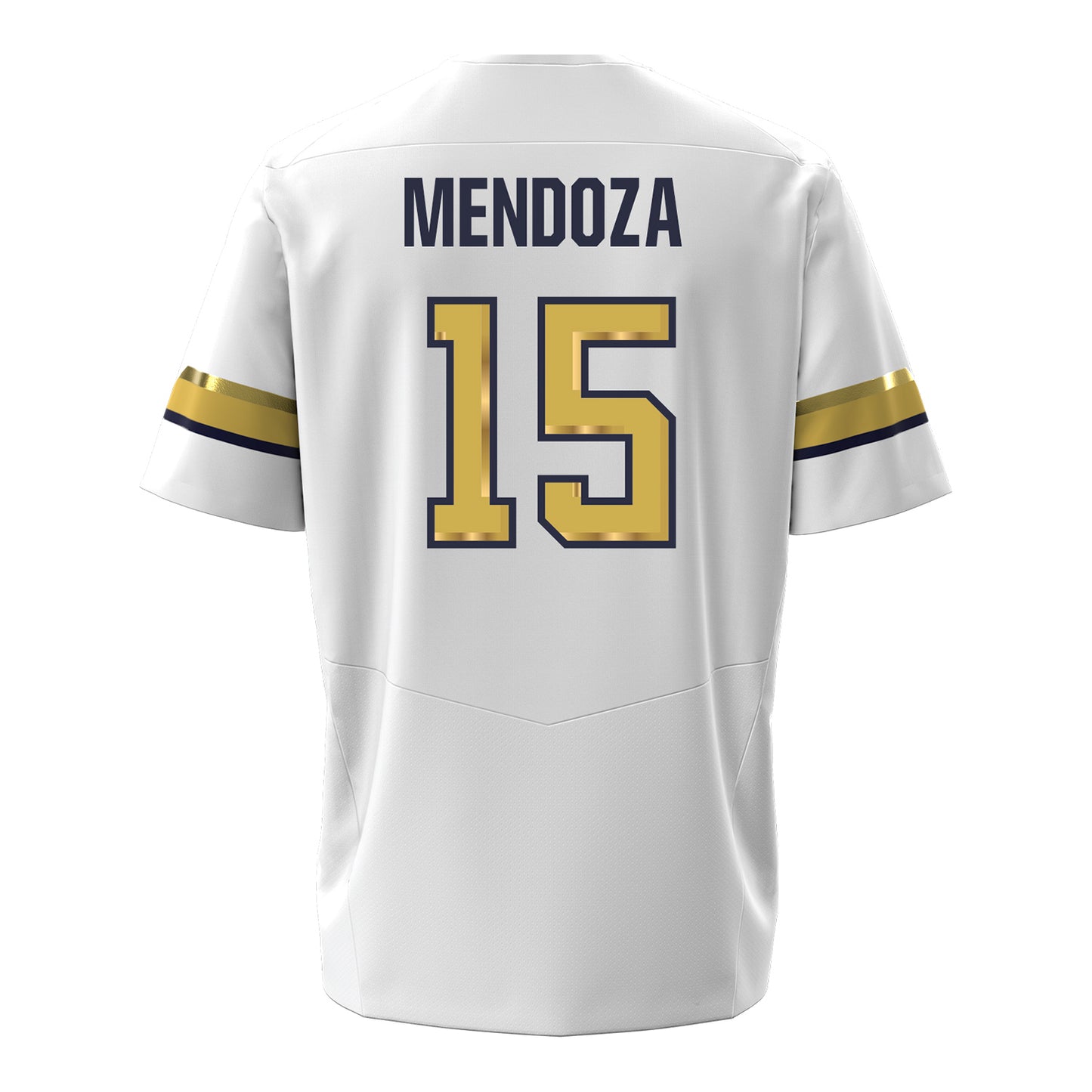 Georgia Tech Under Armour Football Student Athlete #15 Alberto Mendoza White Football Jersey