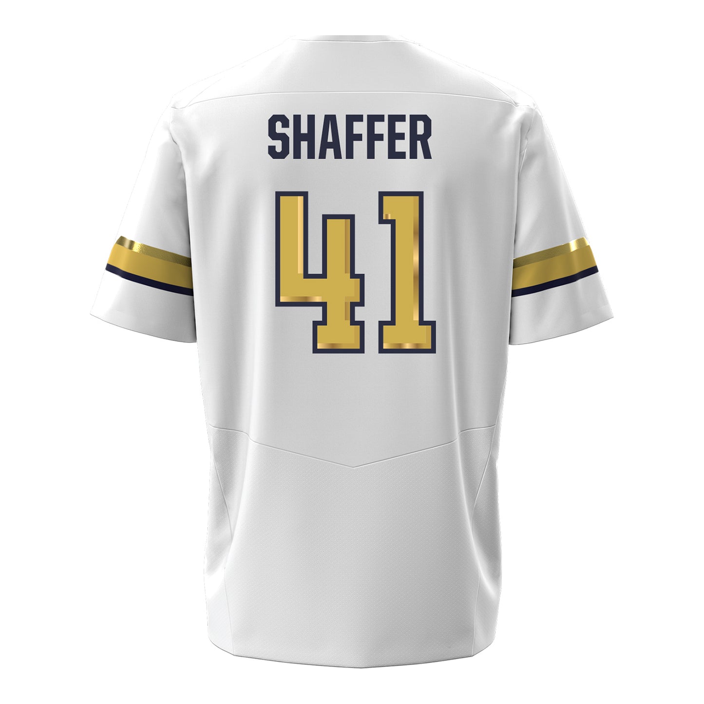 Georgia Tech Under Armour Football Student Athlete #41 Landon Shaffer White Football Jersey