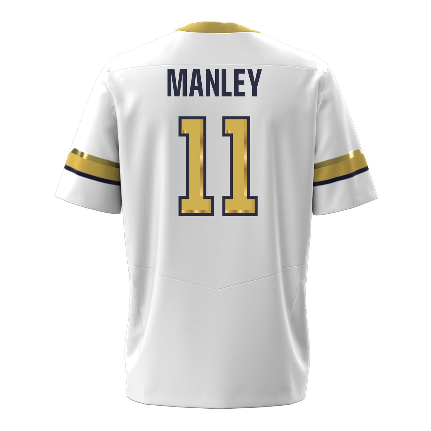 Georgia Tech Under Armour Football Student Athlete #11 Braden Manley White Football Jersey