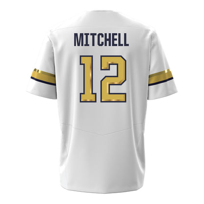 Georgia Tech Under Armour Football Student Athlete #12 Jon Mitchell White Football Jersey