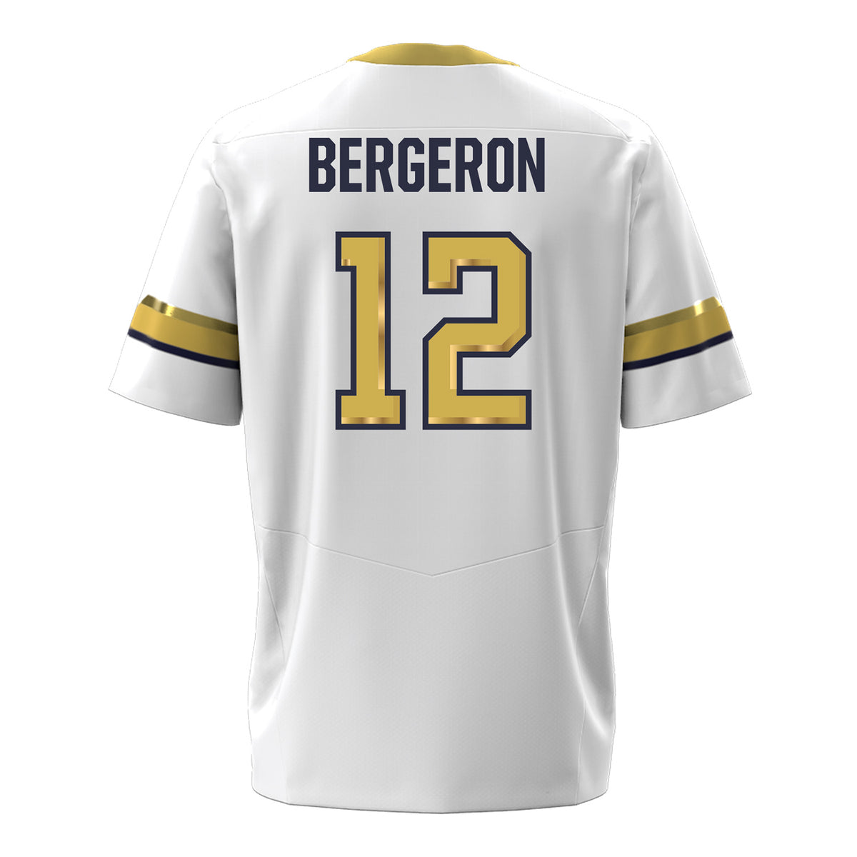 Georgia Tech Under Armour Football Student Athlete #12 Cole Bergeron White Football Jersey