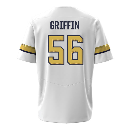 Georgia Tech Under Armour Football Student Athlete #56 Tim Griffin White Football Jersey