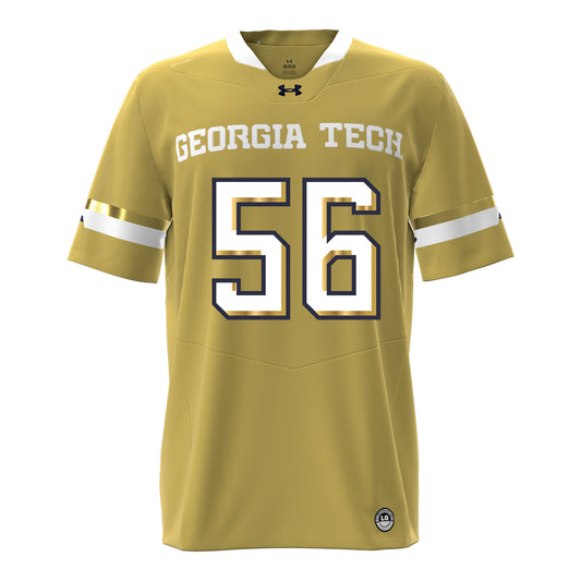 Georgia Tech Under Armour Football Student Athlete #56 Tim Griffin Gold Football Jersey