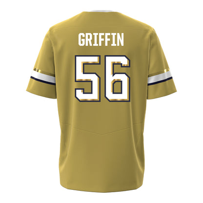 Georgia Tech Under Armour Football Student Athlete #56 Tim Griffin Gold Football Jersey