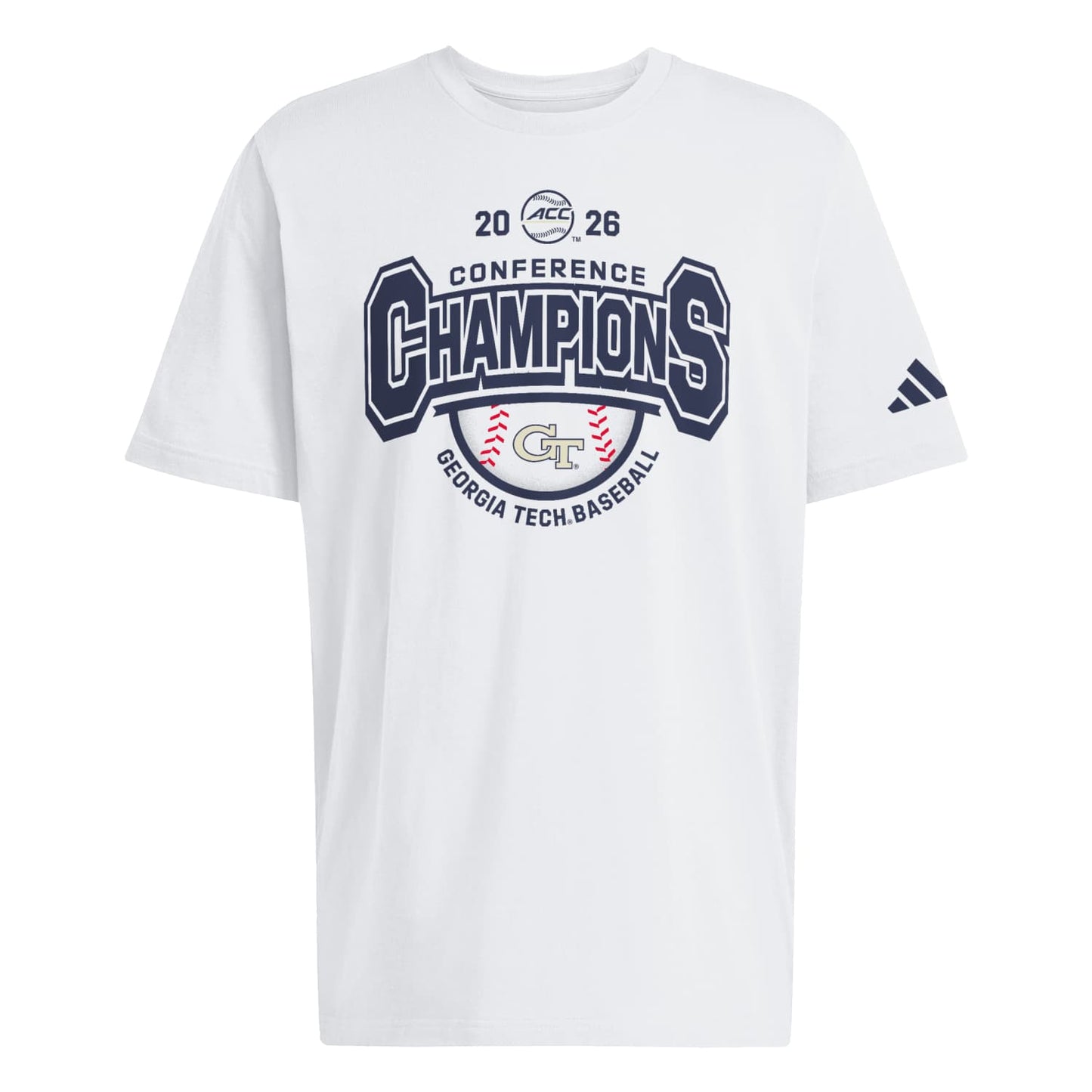 Georgia Tech Yellow Jackets Baseball Adidas ACC Tournament Champions Tee