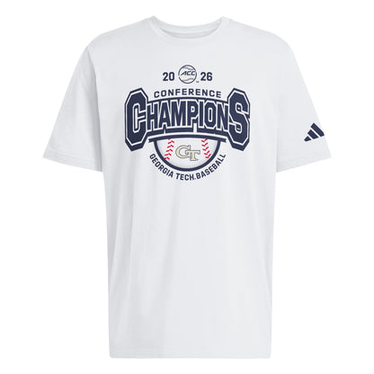 Georgia Tech Yellow Jackets Baseball Adidas ACC Tournament Champions Tee