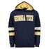 Georgia Tech Yellow Jackets Superfan Straight Block Hood in Navy - Front View