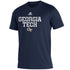 Georgia Tech Yellow Jackets Adidas Creator Navy T-Shirt - Front View