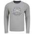 Georgia Tech Adidas Long Sleeve Basketball On Point T-Shirt in Grey - Front View