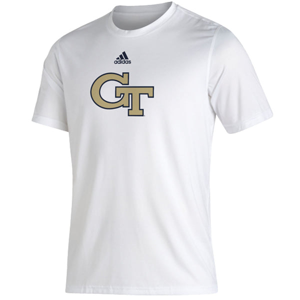 Georgia Tech Yellow Jackets Adidas Creator GT White T-Shirt - Front View