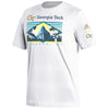 Georgia Tech Yellow Jackets Adidas Blanks GT Icon White T-Shirt - Front View