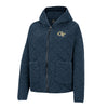 Ladies Georgia Tech Yellow Jackets Jamie Quilted Hooded Navy Jacket