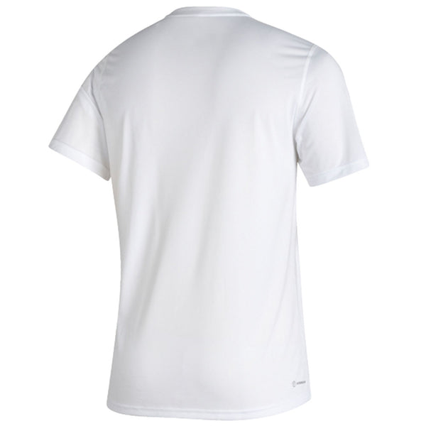 Georgia Tech Yellow Jackets Adidas Creator Buzz White T-Shirt - Back View