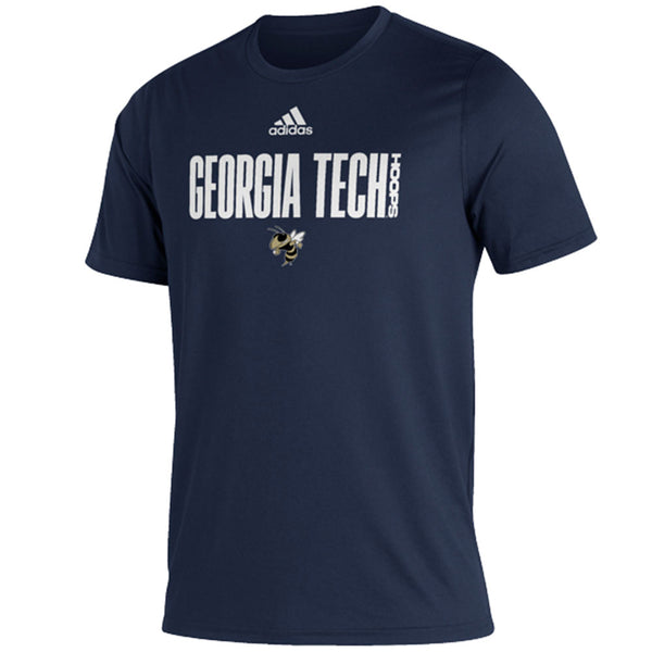 Georgia Tech Yellow Jackets Adidas Creator Buzz Navy T-Shirt - Front View