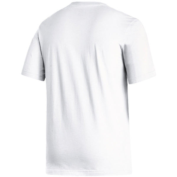 Georgia Tech Yellow Jackets Adidas House Football T-Shirt in White - Back View