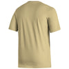 Georgia Tech Yellow Jackets Adidas House T-Shirt in Sand - Back View