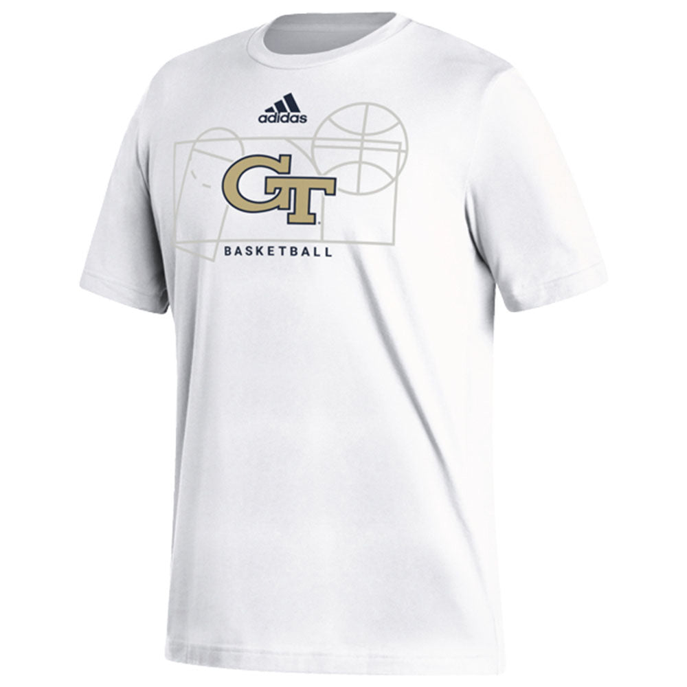 Pacífico Año Camión golpeado Georgia Tech Yellow Jackets Adidas House Basketball White T-Shirt | Georgia  Tech Official Online Store