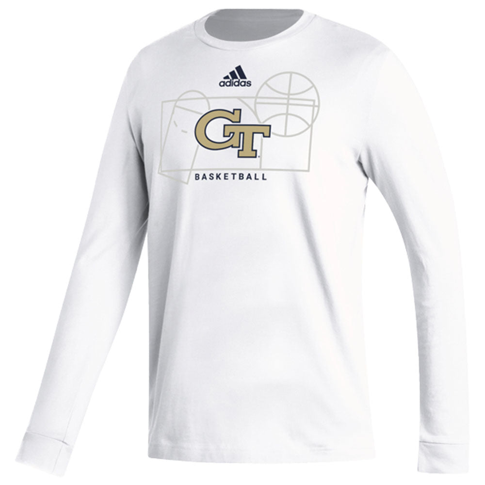ingesteld Klokje In beweging Georgia Tech Yellow Jackets Adidas Basketball White Long Sleeve T-Shir |  Georgia Tech Official Online Store