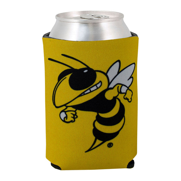 Georgia Tech Yellow Jackets Primary Coozie - Back View, GT mascot