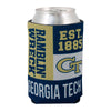 Georgia Tech Yellow Jackets Color Block Coozie - Front View
