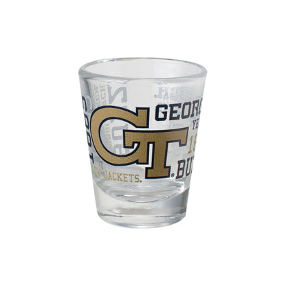 Georgia Tech Yellow Jackets 2 Oz. Spirit Shot Glass - Front View