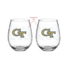 Georgia Tech 15 Oz. Stemless Wine Glass