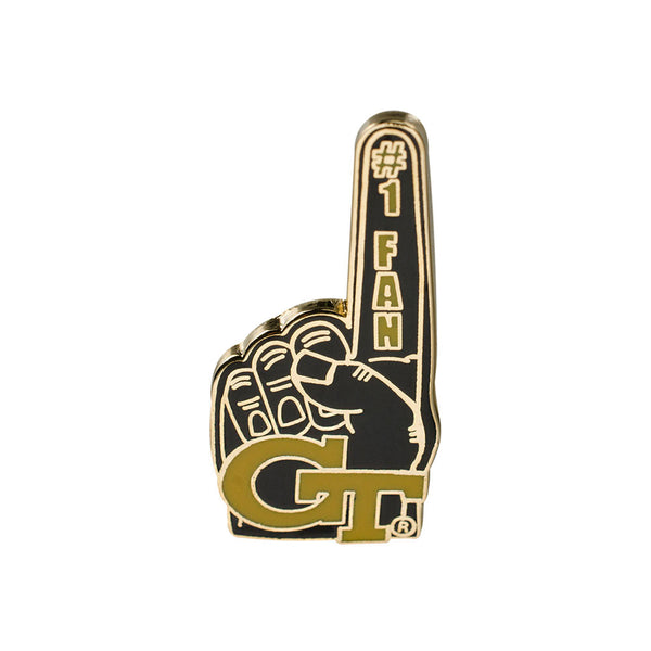 Georgia Tech Yellow Jackets #1 Fan Hatpin in Black and Gold