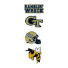 Georgia Tech Yellow Jackets 4-Pack Team Logo Hatpins