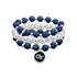 Georgia Tech Yellow Jackets Amanda Bling Stack Bracelets in White and Blue