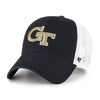 Ladies Georgia Tech Yellow Jackets Clean Up Lace Mesh Adjustable Hat in Black - Left View