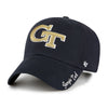 Ladies Georgia Tech Yellow Jackets Cleanup Miata Adjustable Hat in Navy - Front/Side View