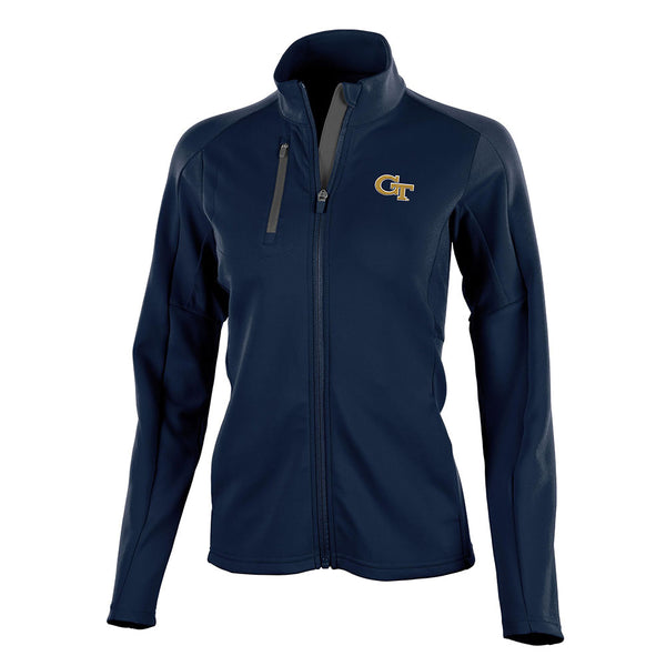 Ladies Georgia Tech Yellow Jackets Generation Jacket in Navy - Front View