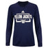 Ladies Georgia Tech Yellow Jackets Basketball Fastboard Creator Long Sleeve T-Shirt in Navy - Front View