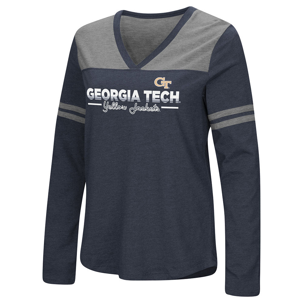 Georgia Tech Yellow Jackets Adidas Fresh White Long Sleeve T-Shirt