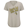 Ladies Georgia Tech Yellow Jackets Speckle V-Neck T-Shirt