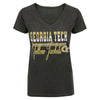 Ladies Georgia Tech Yellow Jackets Playbook V-Neck T-Shirt