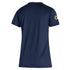 Ladies Georgia Tech Adidas Est. Wordmark T-Shirt in Navy - Back View