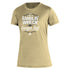 Ladies Georgia Tech Adidas Ramblin' Wreck T-Shirt in Gold - Front View