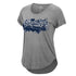 Ladies Georgia Tech Pine Needles T-Shirt in Grey - Front View