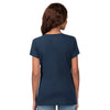 Georgia Tech Yellow Jackets Ladies Short Sleeved Distressed T-Shirt Navy - Back View