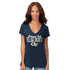Georgia Tech Yellow Jackets Ladies Short Sleeved Distressed T-Shirt Navy - Front View
