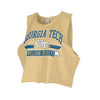 Ladies Georgia Tech Yellow Jackets Arched Muscle Tank