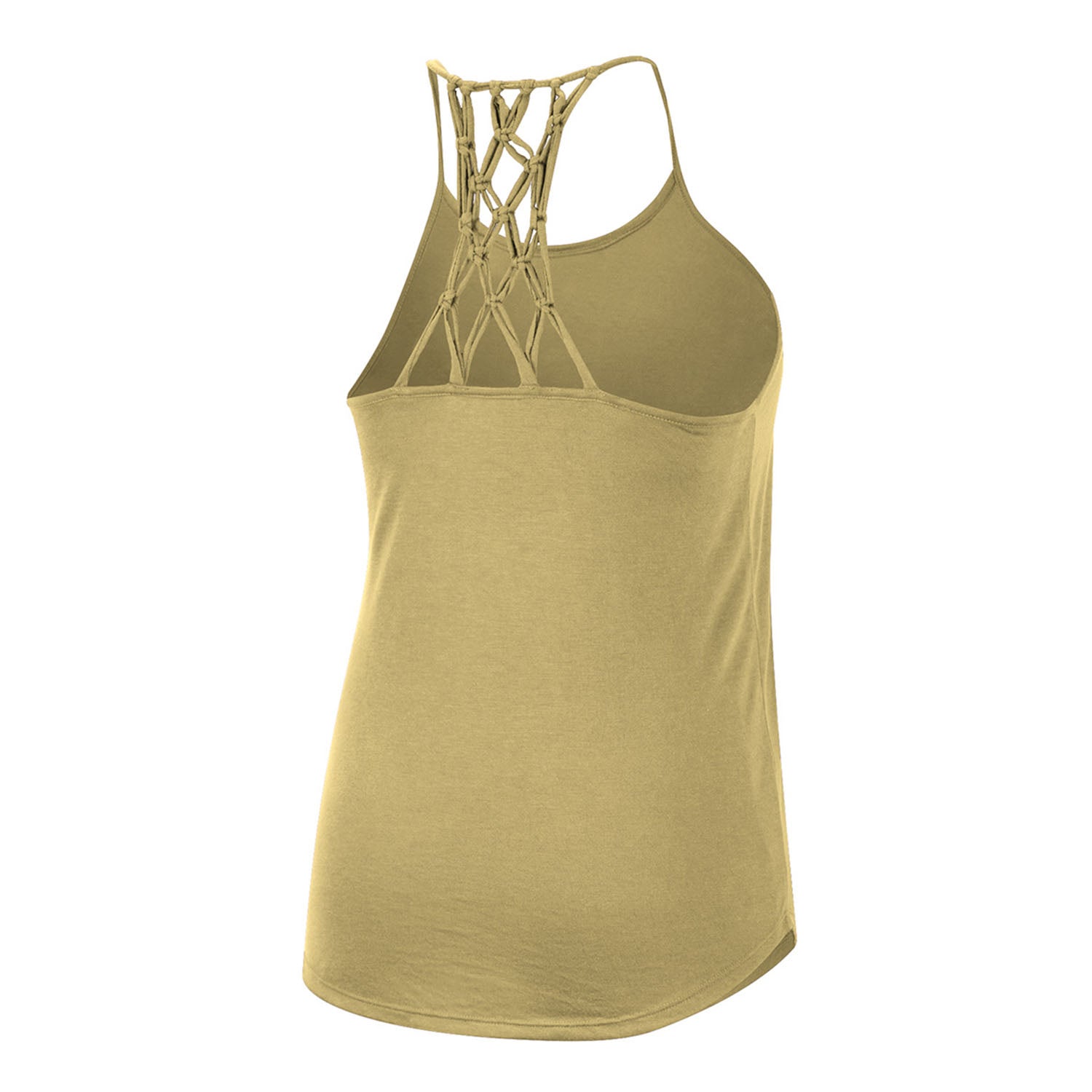 Ladies Georgia Tech Yellow Jackets Natasha Tank in Gold - Back View