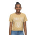 Ladies Georgia Tech Yellow Jackets Crop T-Shirt in Gold - Front View