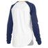 Ladies Georgia Tech Yellow Jackets Brooking Long Sleeve in White and Navy - Back View