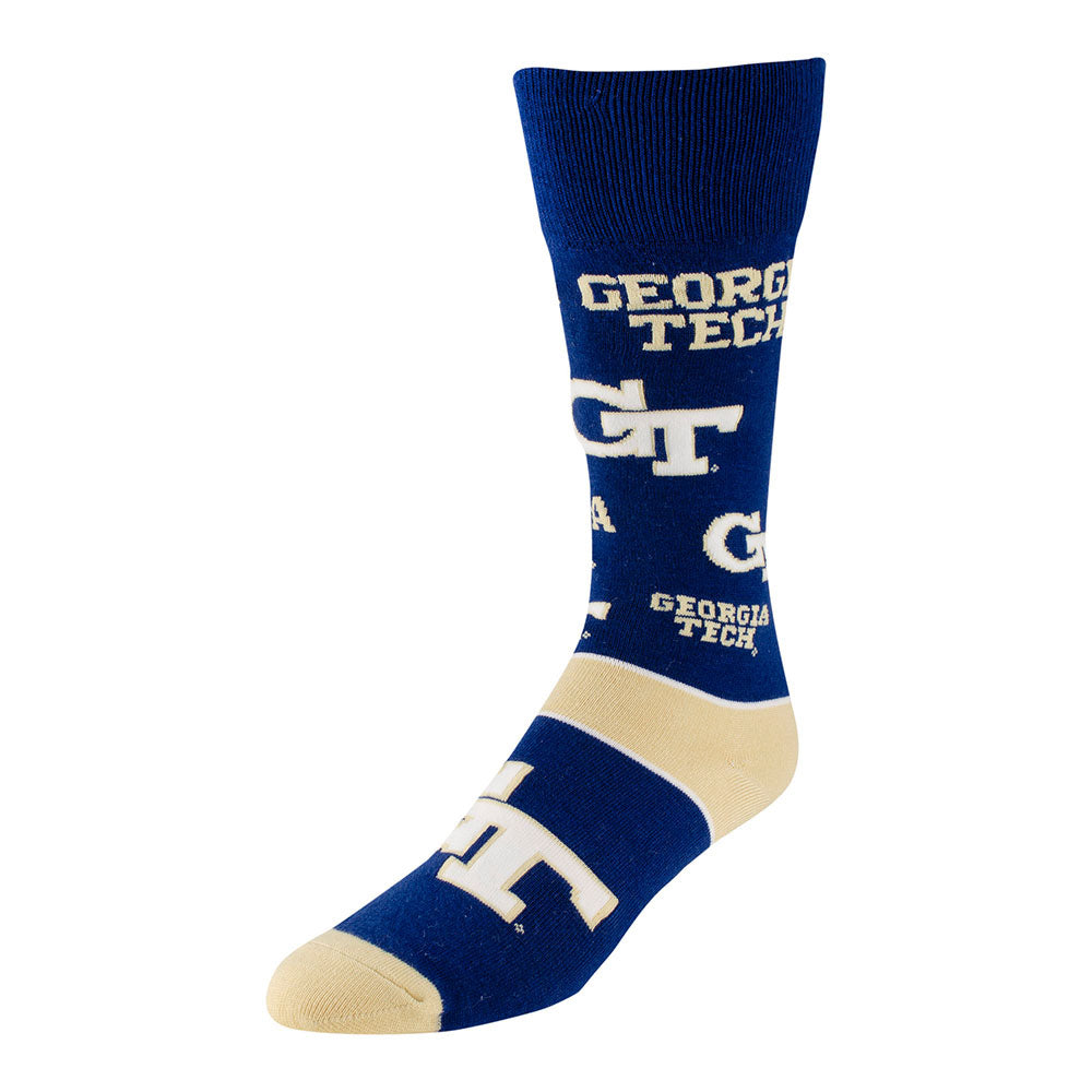 Georgia Tech Digi Crew Socks  Georgia Tech Official Online Store