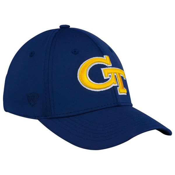Georgia Tech Yellow Jackets Phenom Flex Fit Hat in Blue - Right View