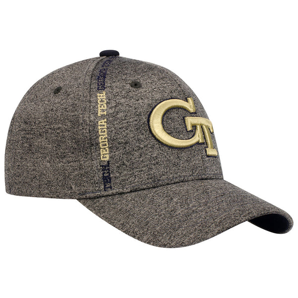 Georgia Tech Yellow Jackets Runner Up Flex Hat in Gray - Right View
